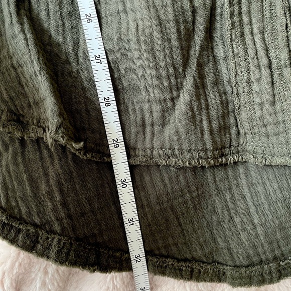 NWOT Aerie Pool to Party Gauzy Swim Coverup Cotton Olive Green Size S - Picture 13 of 13